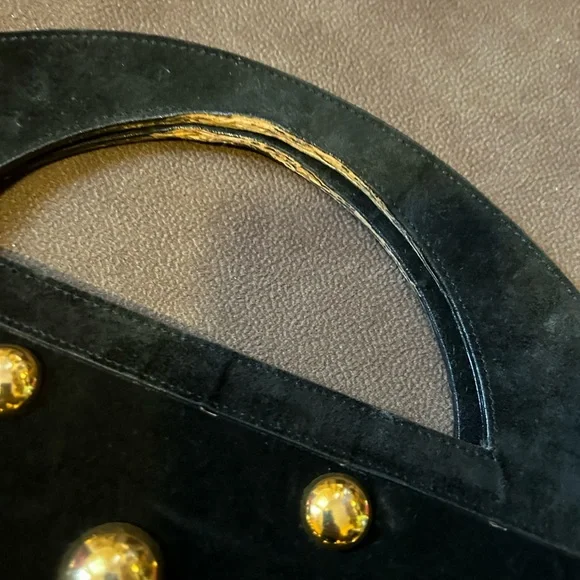 Yves Saint Laurent Black and Gold Clutch - Picture 9 of 9